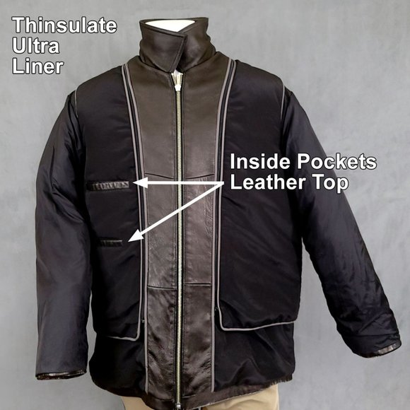 Wilsons Leather Pelle Studio Jacket w/Thinsulate Ultra Lining - Picture 8 of 15